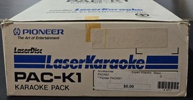 Pioneer PAC-K1 Karaoke Pack LaserKaraoke  LaserActive US Version Open Box - READ