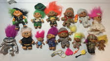 Vintage Troll Doll Lot of 15 Russ Mixed Costumes Holiday 1980s 1990s Toys