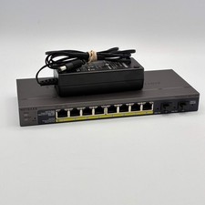 Switch inteligente Netgear ProSafe 8 puertos Gigabit GS110TP gris