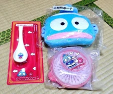Sanrio Hangyodon Face Pouch, Microwave Steamer, Chopsticks & Chinese Spoon Set