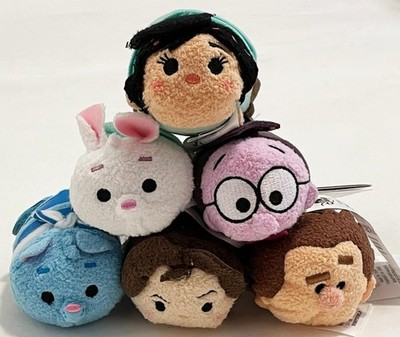 New Disney Wreck it Ralph 2 Set of 6 Mini Tsum Tsum 3.5  Stylized Plush Toys