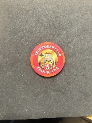 Tropicana Casino Atlantic City NJ $5 Chip Grand Opening Trop Poker Club  1996