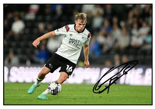 11570. Liam Thompson Signed Pictures (A4 Prints) Derby County Scunthorpe United