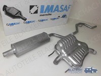 Imasaf Auspuffset Mitteltopf + Endtopf für Saab 9-3 + Kombi 1.8 I 2004-