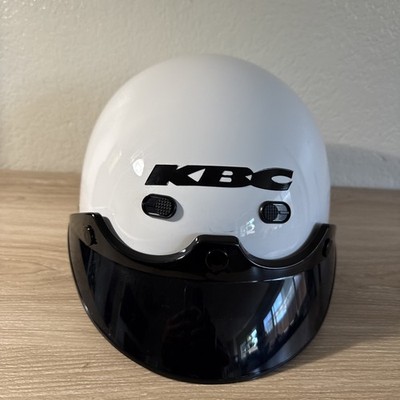 KBC Motorcycle Black Half Helmet Model TK-410 57-58 cm Med. With neck protector.