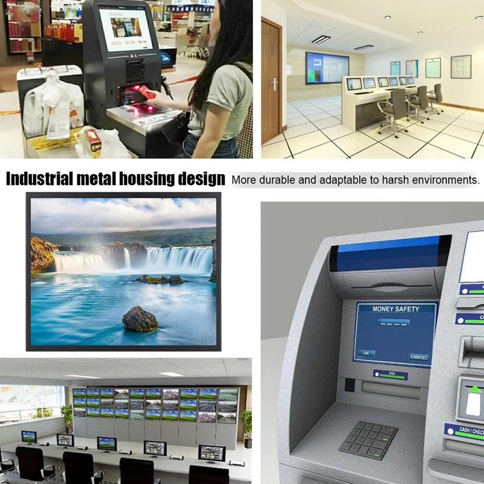 19inch 4:3 Large TFT Non Touch Screen Embedded Metal Industry Monitor OU - Image 4 of 4