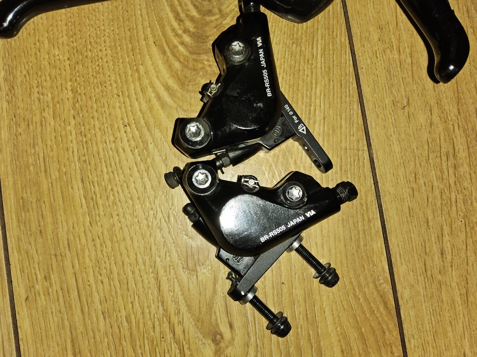 Shimano ST-RS505 Hydraulic Disc Brake STI Levers And Calipers 11 Speed Double - Image 2 of 4