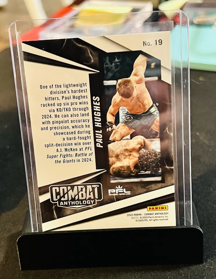 2025 Panini Combat Anthology - PAUL HUGHES Microphone /75 🔥 - Image 2 of 2