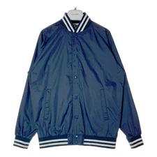 Cdg Comme Des Garcons Back Print Varsity Jacket Navy Sizel Used Rm