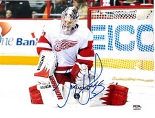 JIMMY HOWARD SIGNED DETROIT RED WINGS 8X10 PHOTO PHOTOFILE PSA/DNA