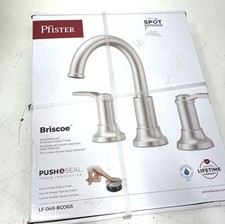 Pfister Briscoe 8 in. Widespread Double Handle Bathroom Faucet in Brushed Nickel