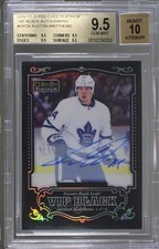 2016 O-Pee-Chee Platinum VIP Black Achievements Auston Matthews BGS 9.5 Auto 7io
