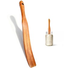 Spurtle for Sourdough Starter, Mixing, Stirring, Reaching Bottom of Jar, Doug...