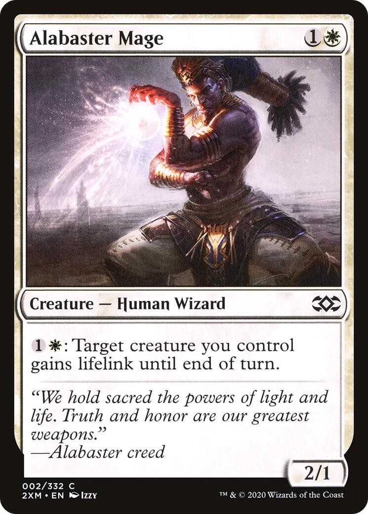 Alabaster Mage Double Masters Common 2 NM Magic Card