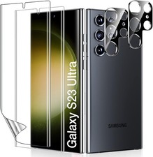 LK 2 Pack for Samsung Galaxy S23 Ultra Screen Protector Soft TPU Transparent