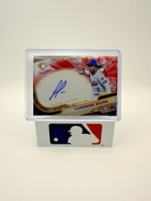 LUISANGEL ACUNA 2025 TOPPS DIAMOND ICONS CHROME ROOKIE RED RC AUTO /5