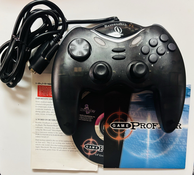#ad *3DFX InterAct HammerHead FX Rumble Feedback Gamepad Controller SV 262ESM $30.00