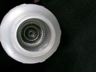 Vintage Ceiling Light  Fixture Shade Embossed Glass  Dome Embossed Grape Vine — photo 3