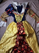 Official Disney Queen of Hearts Adult Fancy Dress Womens Size Medium Alice In