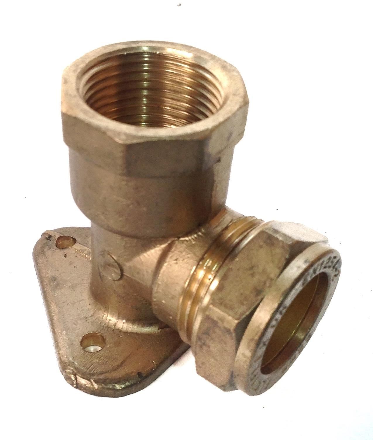 ODSUPPLIES - Bag of 2-22mm x 3/4" Compression Wallplate Elbow | Also Available in 15mm x 1/2 inch BSP - Image 2