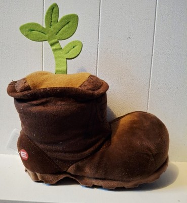 Wall-E Brown Boot with Green Plant Plush RARE Disney Parks Pixar Stuffed Perfect