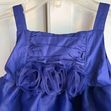 Janie and Jack Blue Dress Girls 18-24 Months Enchanted Garden Tulle Rosette New