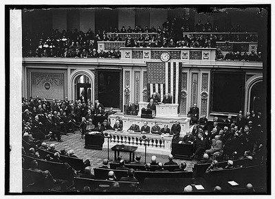 Photo:Calvin Coolidge First Message to Congress 1923 U.S. Capitol
