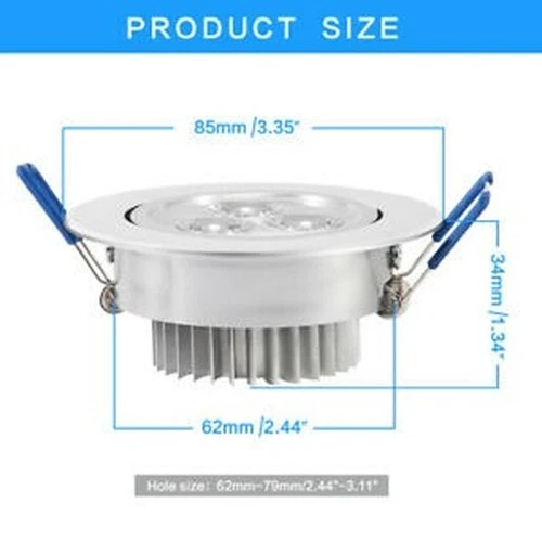 10-20X 9W/12W/15W LED Downlight Recessed Ceiling Light Panel Light Spotlight US - Picture 5 of 16