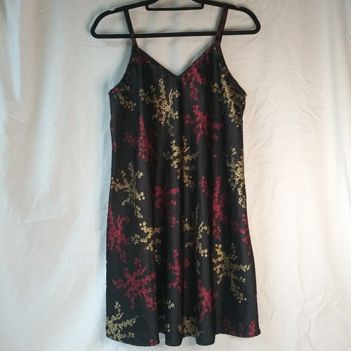 St Michael Black Satin Night Dress Babydoll Marks & Spencer - Picture 5 of 15