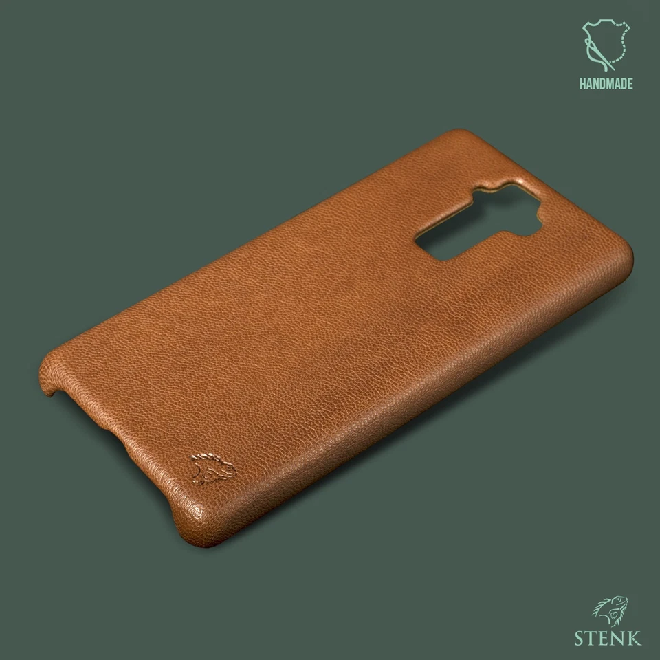 for BlackBerry Evolve Luxury Real Genuine Leather Protective Case Cover Ginger - Image 2 of 3