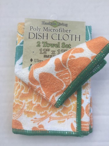 Microfiber Kitchen Towel Dish Cloth (set of 2) Hawaiian Hawaii Tropical 9 design - Picture 14 of 14