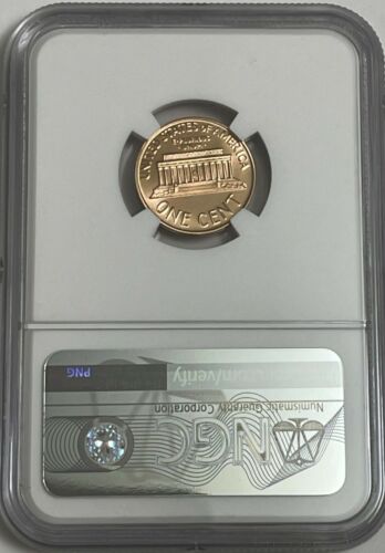 1964 P NGC PF69 RD RED PROOF LINCOLN MEMORIAL PENNY 1C ONE CENT PORTRAIT LABEL - Picture 2 of 3