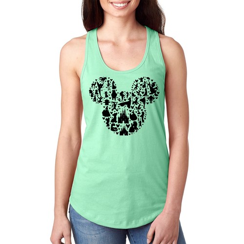 XtraFly Apparel Women's Ears Magic Family Vacation Kingdom Mom Castle Racerback - Picture 7 of 9