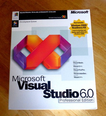 Microsoft visual Studio 6.0 professional edition #2 (659556152109)