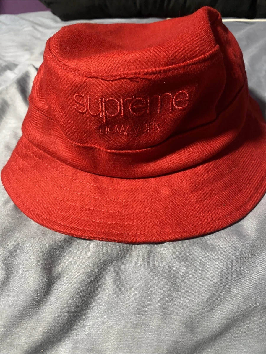 Supreme Men's Red Bucket Hats for sale | eBay