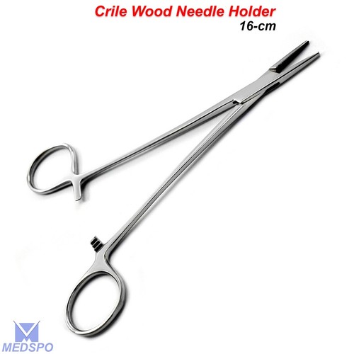 Surgical Needle Holder Hemostatic Artery Suture Crile Wood Forceps Hemostat Tool - Picture 3 of 5