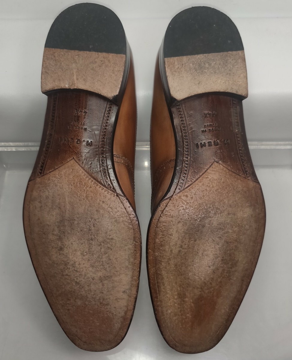 M. Gemi Brown Wingtip Oxford Dress Shoes EU IT 44.5 US 11.5  display picture 3