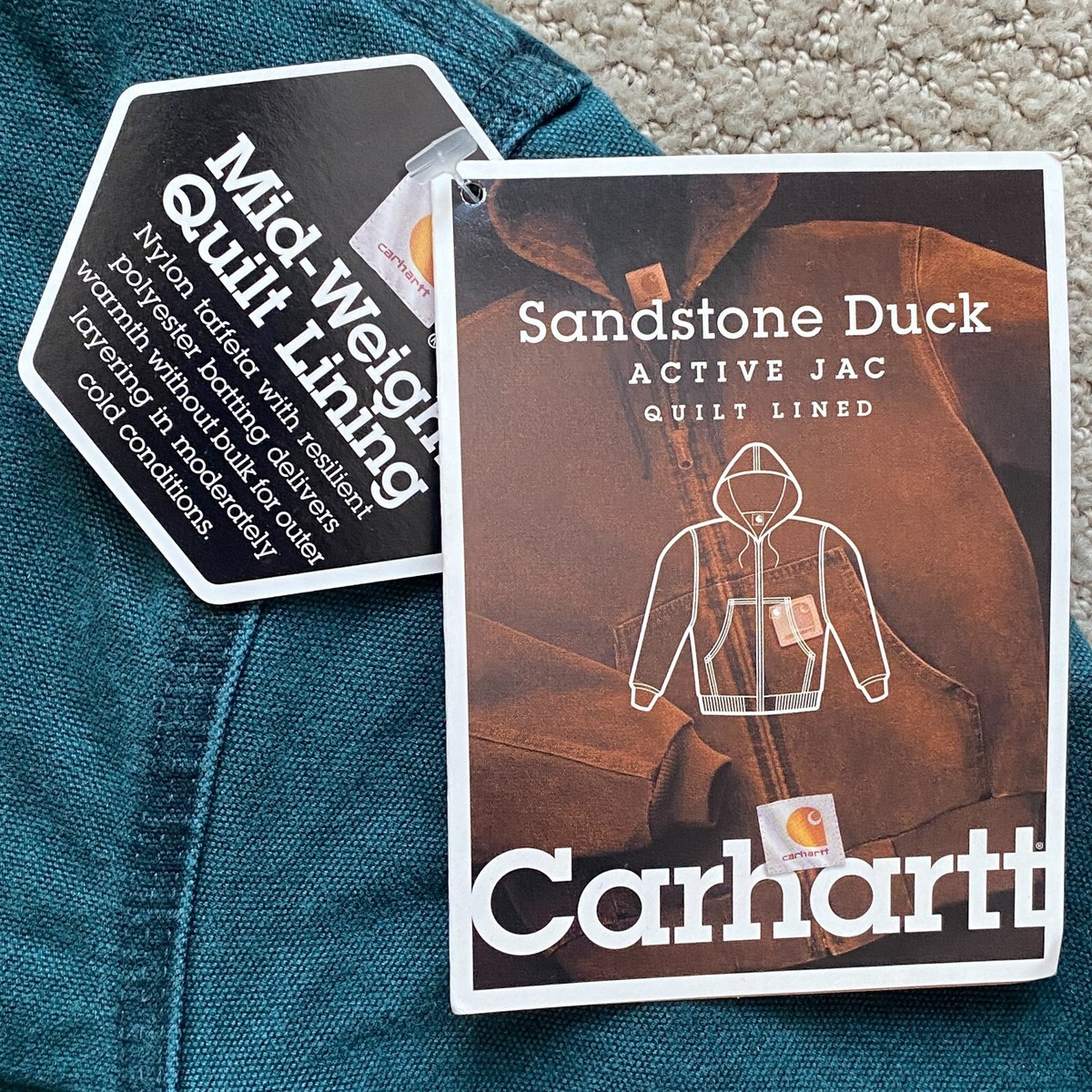 NWT Carhartt J06 Sandstone Active Jacket USA Made Hunter NWT Carhartt J06 Sandstone Active Jacket USA Made Hunter
