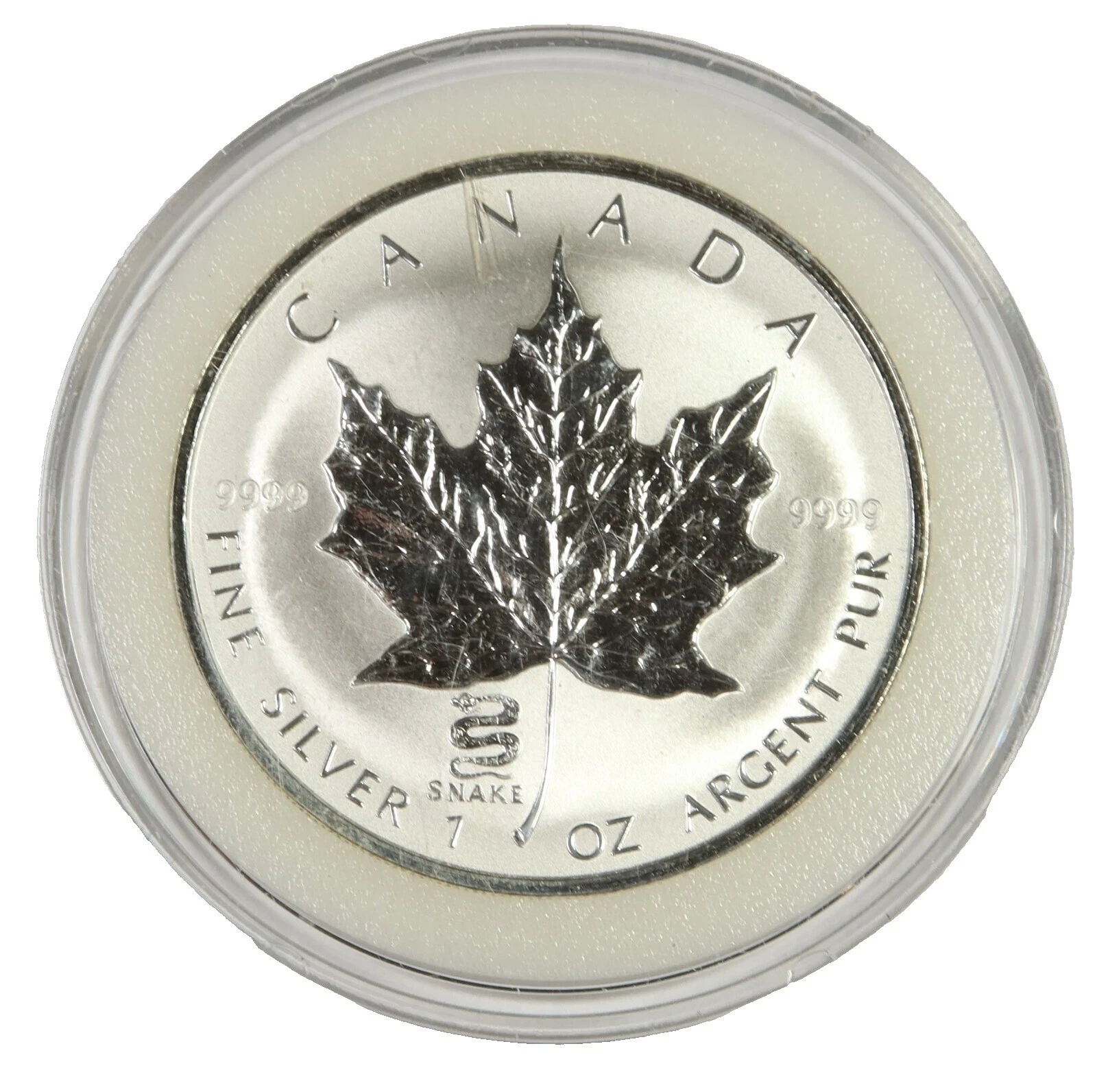 Canadian Maple Leaf Ungraded 2001 Silver Bullion Coins