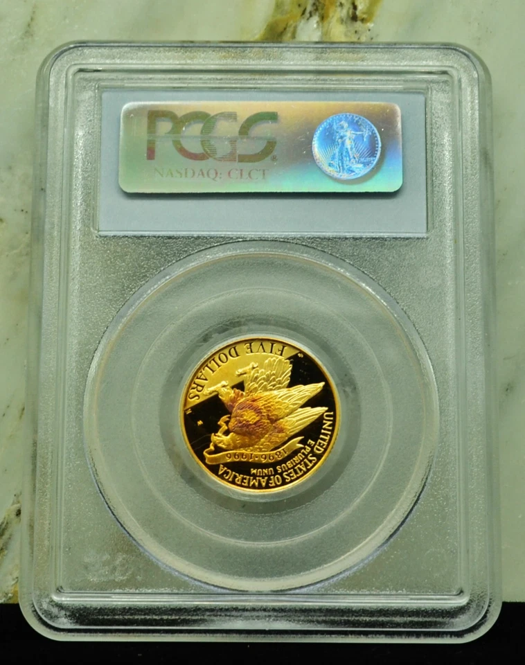 1995-W Olympics Torch Runner Commemorative $5 Gold PCGS PR69 DCAM - Image 4 of 4