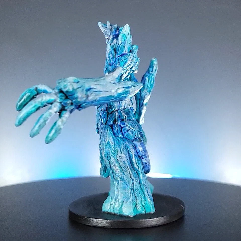Large Hand Painted Ice Elemental Miniature for Pathfinder and DnD - Image 4 of 4