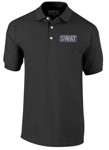 SWAT Polo REFLECTIVE design, 100% cotton Polo pique fabric. - Picture 2 of 6