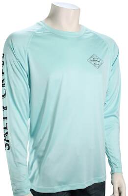 Salty Crew Hotwire Pinnacle Tech LS T-Shirt - Aqua - New