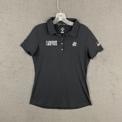 Under Armour x Stephen Curry Polo Shirt Womens Small Fitted Under Rated  Golf Mom