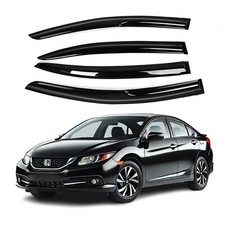 Fits For Honda Civic 2012-15 Acrylic Side Window Visor Sun Rain Deflector Guard