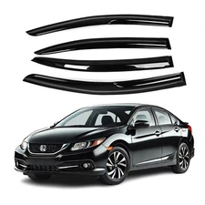 Fits for Honda Civic 2012-15 Acrylic Side Window Visor Sun Rain Deflector Guard