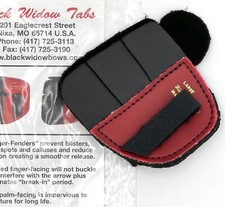 Black Widow Leather 3 Finger under Shooting Tab