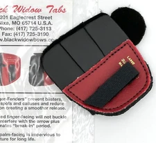 Black Widow Leather 3 Finger under Shooting Tab