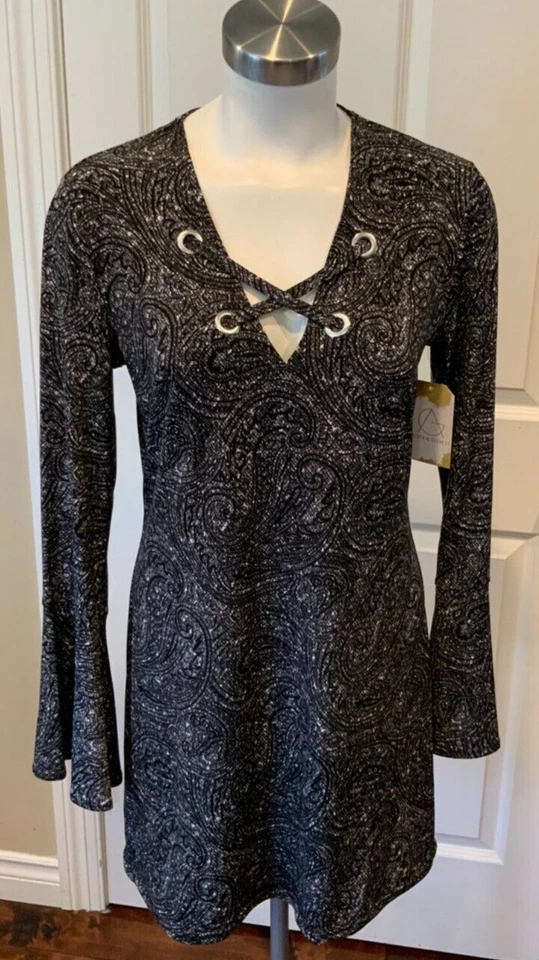 Vestido Michael Kors Paisley Fiesta Cóctel Talla Mediana M Foto 2 de 4