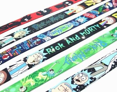 Rick & Morty Anime Cartoon TV Show Lanyard Neck Strap ID Holder Gift